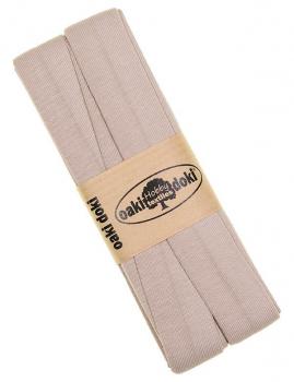 Oaki Doki Jersey Schrägband gefalzt 3m Coupon Beige
